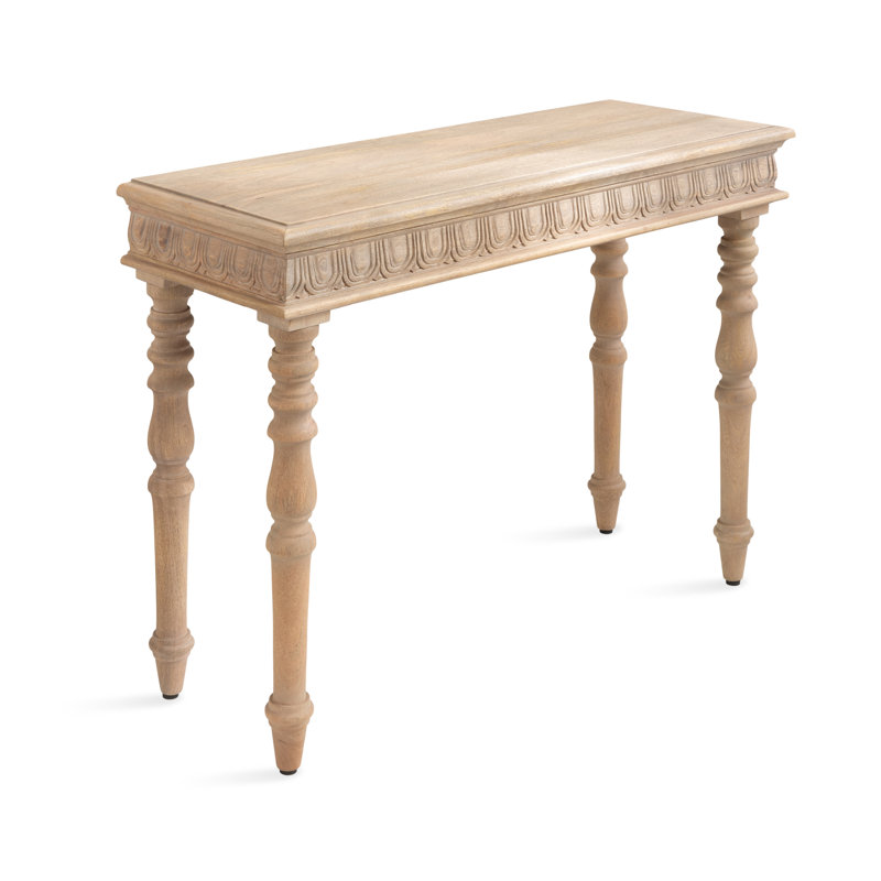 Charyn 36'' Solid Wood Console Table, Light Brown