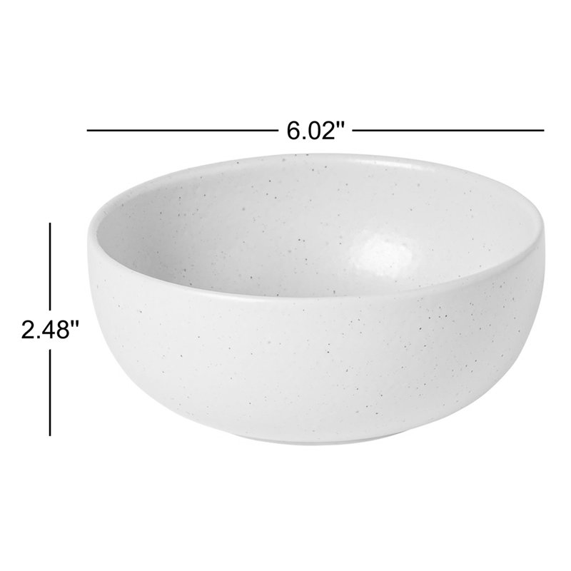 Casafina Pacifica Handmade Stoneware Dining Bowl, Oyster Gray