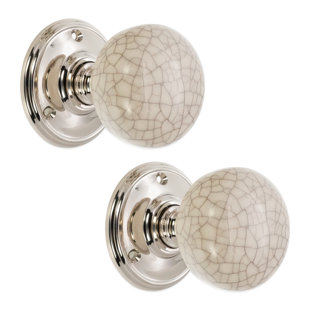 Crackled Porcelain Mortice Door Knob
