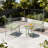 2 - Person Metal Patio Dining Set With Cushion, Round Table