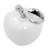  Izabella White Ceramic Decorative Apple Sculpture
