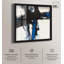 Décoration murale moderne Blue Streak I Shadowbox Print par Art Remedy-115123440-115123437