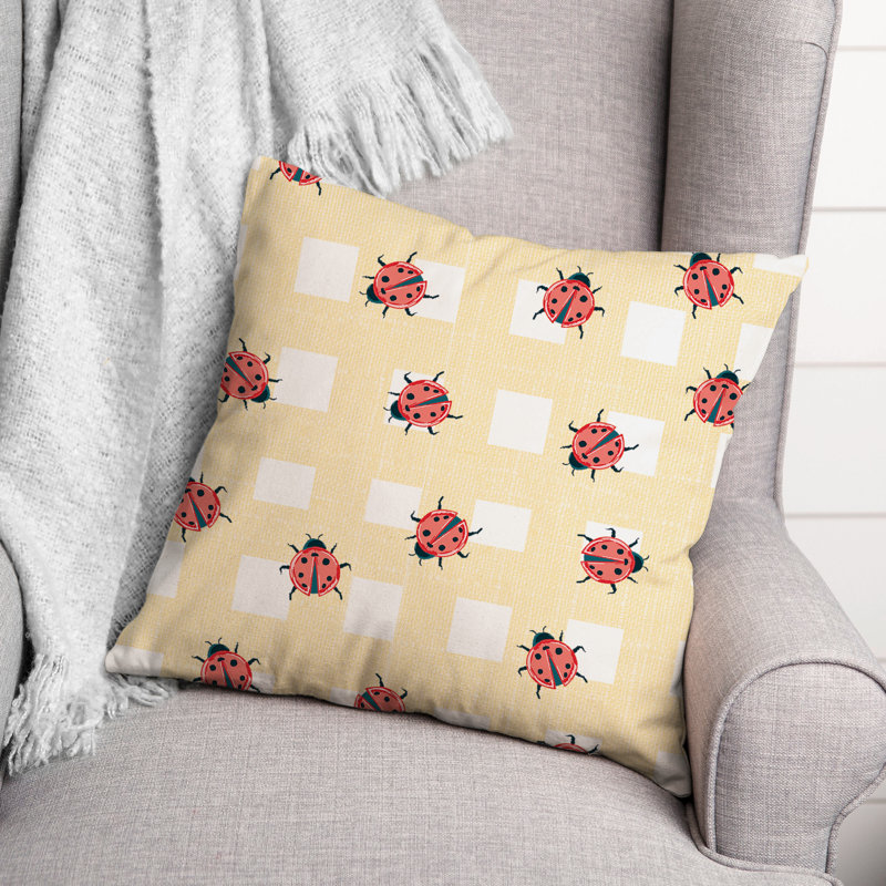 Plaid Throw Pillow, 16" x 16"