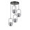 Lustre industriel scandinave, 100% métal, hauteur 27,6 po x 11,8 po | Peinture séchée au four et revêtement dégringolé | Douille E27, 40 W maximum | Finition noire élégante, parfaite pour les espaces de vie modernes et les salles à manger