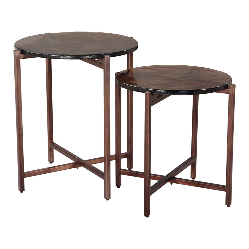 Ensemble de 2 tables gigognes Modern