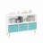 Kids Bookcase With Collapsible Fabric Drawers Toy Box Accent Cabinet Console Cabinet Entry Way Cabinet-111861266