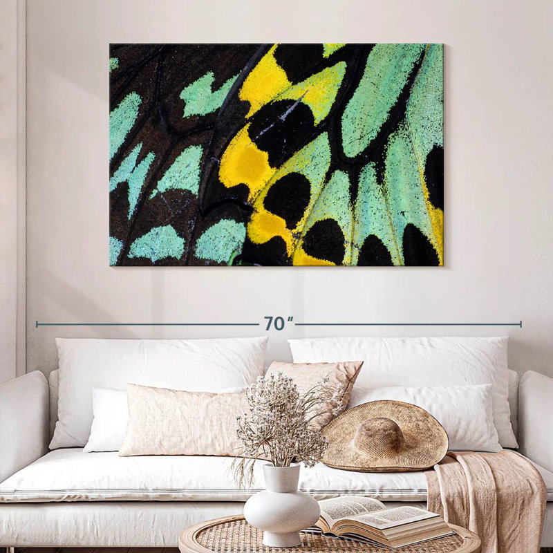 Brampt Mint Butterfly Wings, 32" H x 48" W
