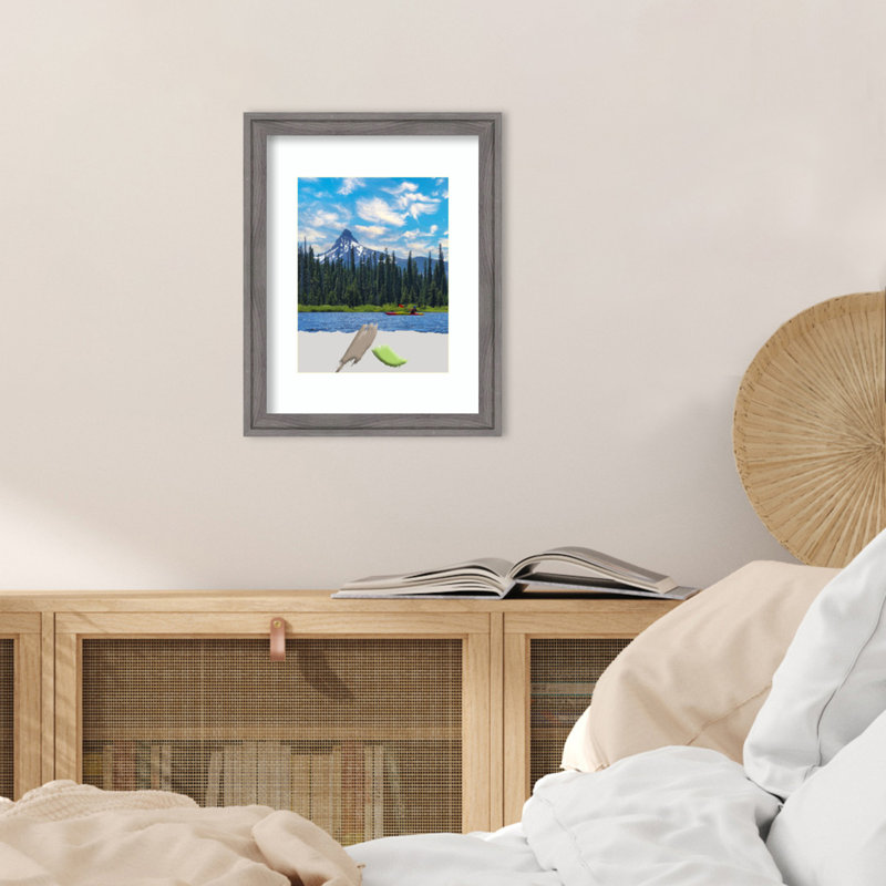 Cadre photo Ashanique, 11 po x 14 po, Gris