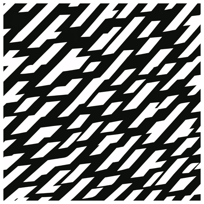 Couvertures noires et blanches à rayures diagonales, 60in W x 80in H