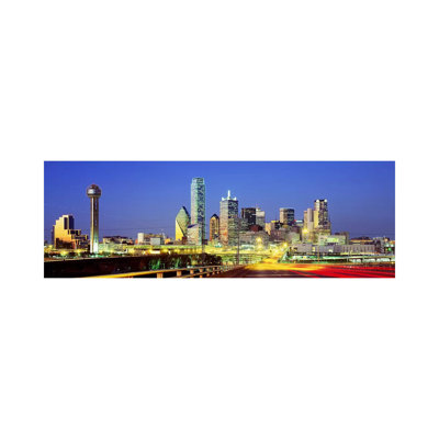 Dallas Texas USA - Wrapped Canvas Panoramic Print