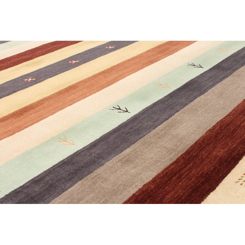 Tapis multicolore 8 pi 4 po x 10 pi 0 po Helbe Gabbeh
