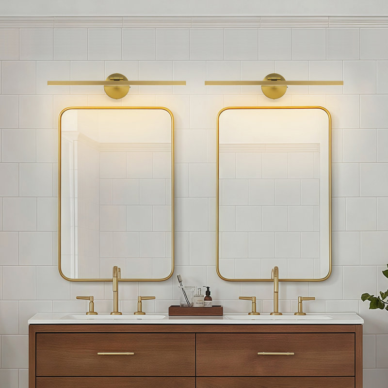 23.62" Modern LED Dimmable Bathroom Vanity Light, 14W Bath Bar, Gold