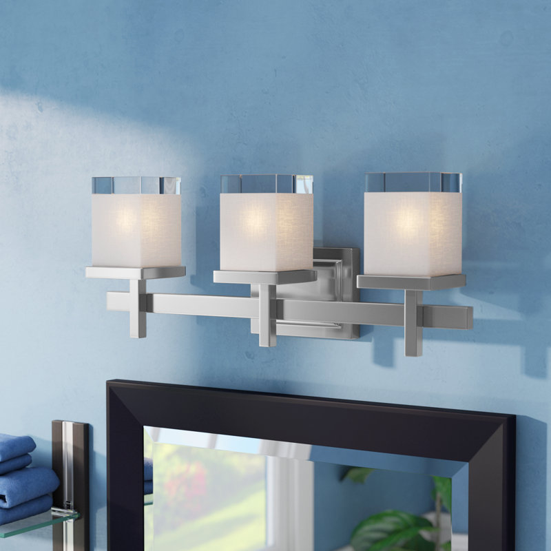 Ghadir Dimmable Vanity Light, Satin Nickel, 4