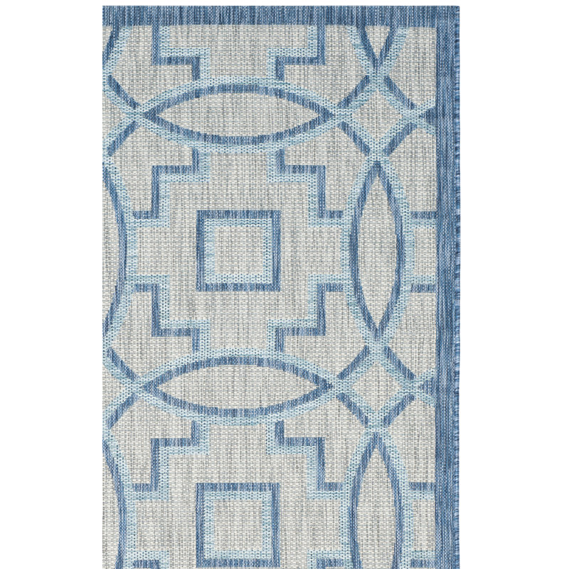 Herefordshire Performance Geometric Indoor/Outdoor Area Rug, Rectangle 4' x 5'7"