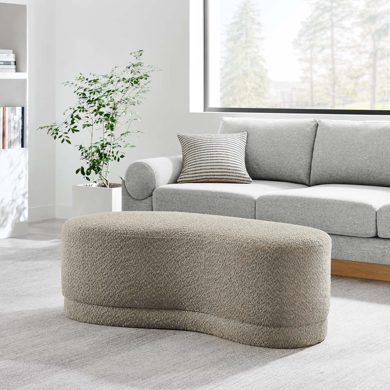 Modway Nimbus 48" Upholstered Ottoman Bench, Oat Fabric