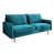 Velours cyan foncé