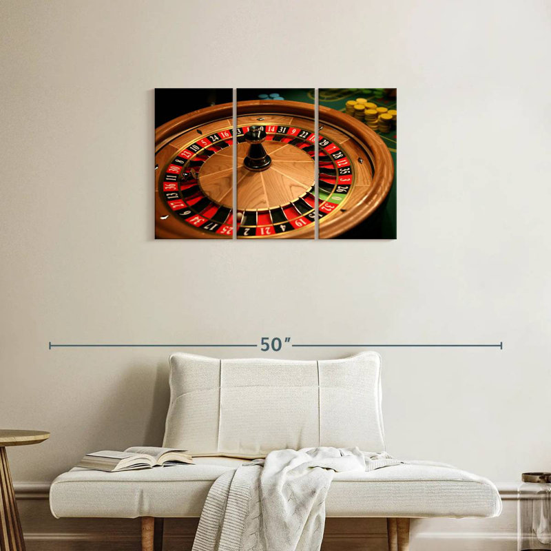 Table de roulette classique, H 20 po x l 33 po