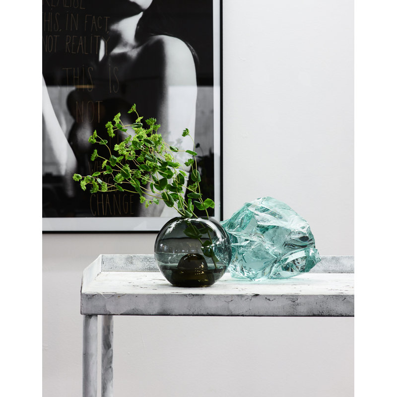 Handmade Glass Table Vase, Clear