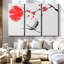 «Japanese Crane», 3 pièces sur toile-98562183