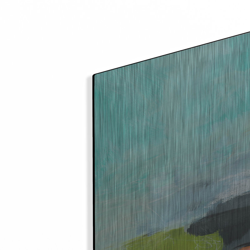 «Lark Manor ™ 'Landscape No. 95' par Jan Weiss, art mural en métal, H 16 po x l 12 po