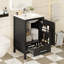 Meuble-lavabo moderne de 20 pouces avec lavabo en céramique-888667975