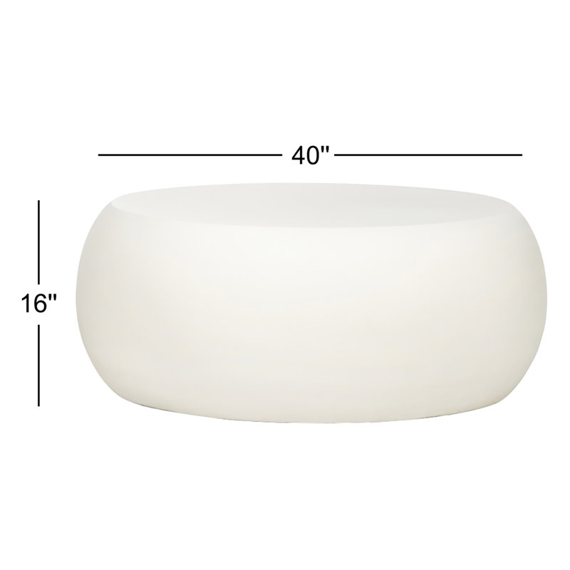 Table basse Sara Cumbria, Blanc