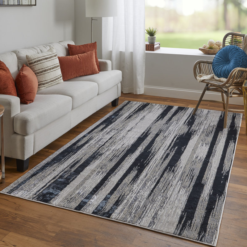 Devia Abstract Indoor Rug, Rectangle 6'7" x 9'6"