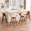 Tabouret de comptoir pivotant en similicuir 26 po (ensemble de 4)-133657091