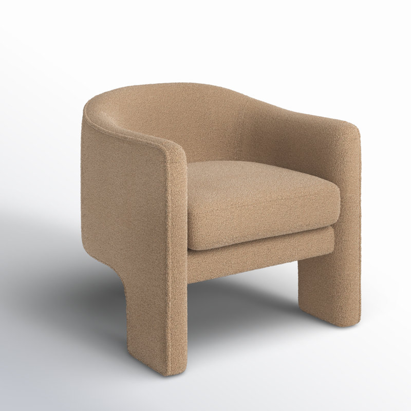 Upland Upholstered Armchair, Brown Sherpa