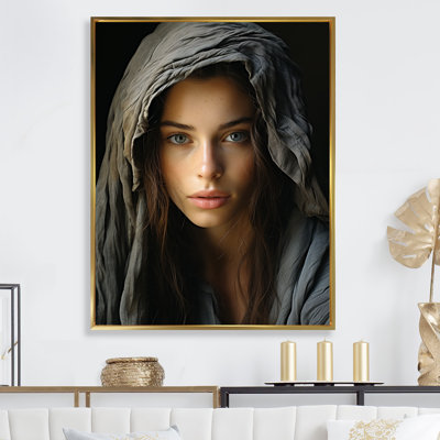 «Woman Portrait Sepia Sentiments I», reproduction d'art sur toile