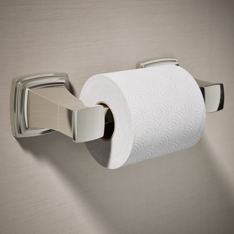 Riff Pivoting Toilet Paper Holder, Polished Nickel