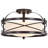 Gaen 2-Light 14" Semi Flush Mount-1586064634