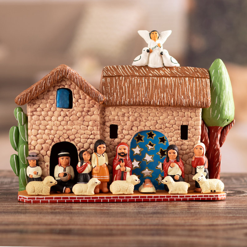Ensemble de crèche de noël magnifique