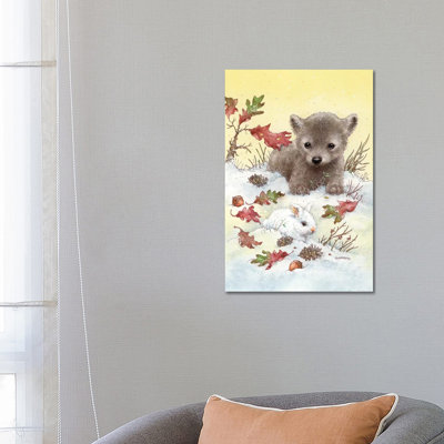 «Baby Wolf» par Giordano Studios - peinture sur toile tendue