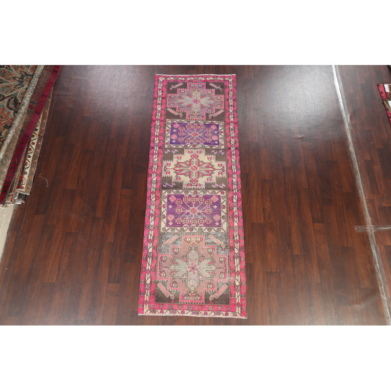 Tapis de couloir traditionnel noué à la main 3 x 10