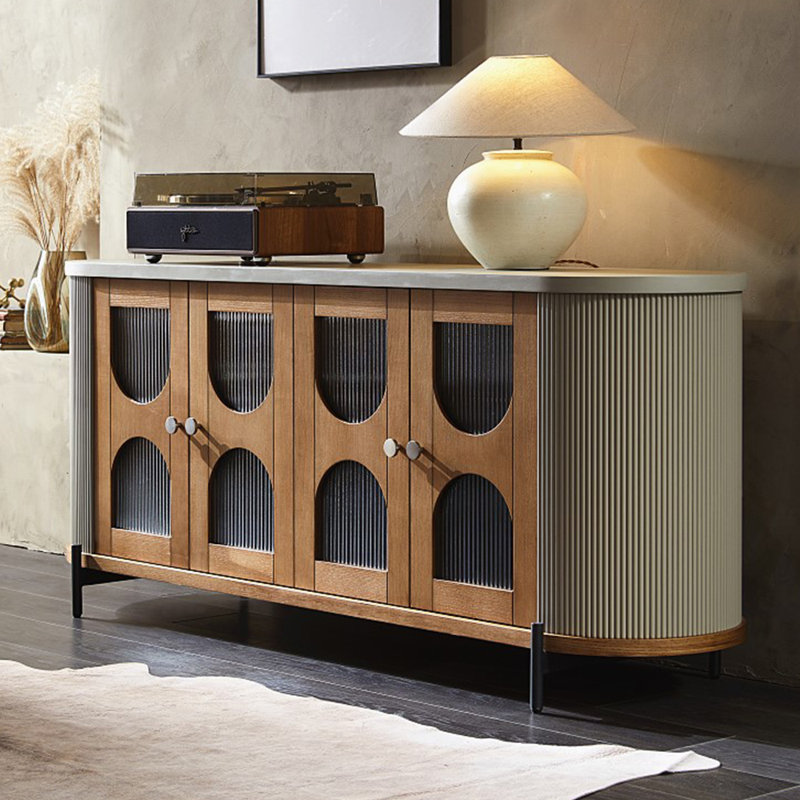 Armoire d'appoint rétro à décoration créative simple
