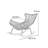 PE alloy woven rocking chair