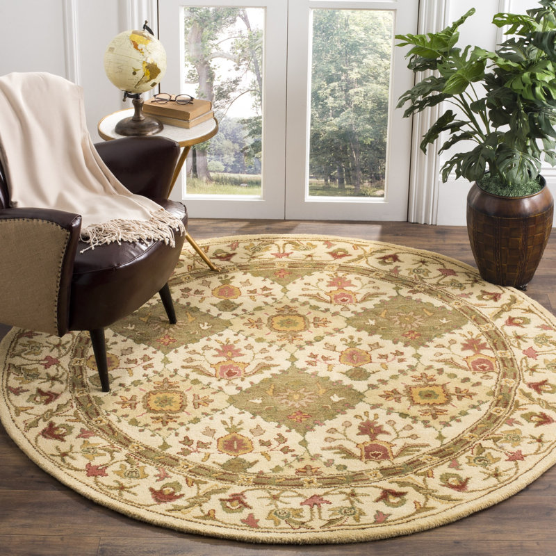 Dunbar Hand Tufted Wool Oriental Rug, Round 8'