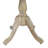 Classic Beige 36-Inch Round Dining Table with Space-Saving Pedestal Design-90108570-90108568
