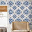 Papier peint médaillon Schumacher x Mark D. Sikes Montecito-81391873