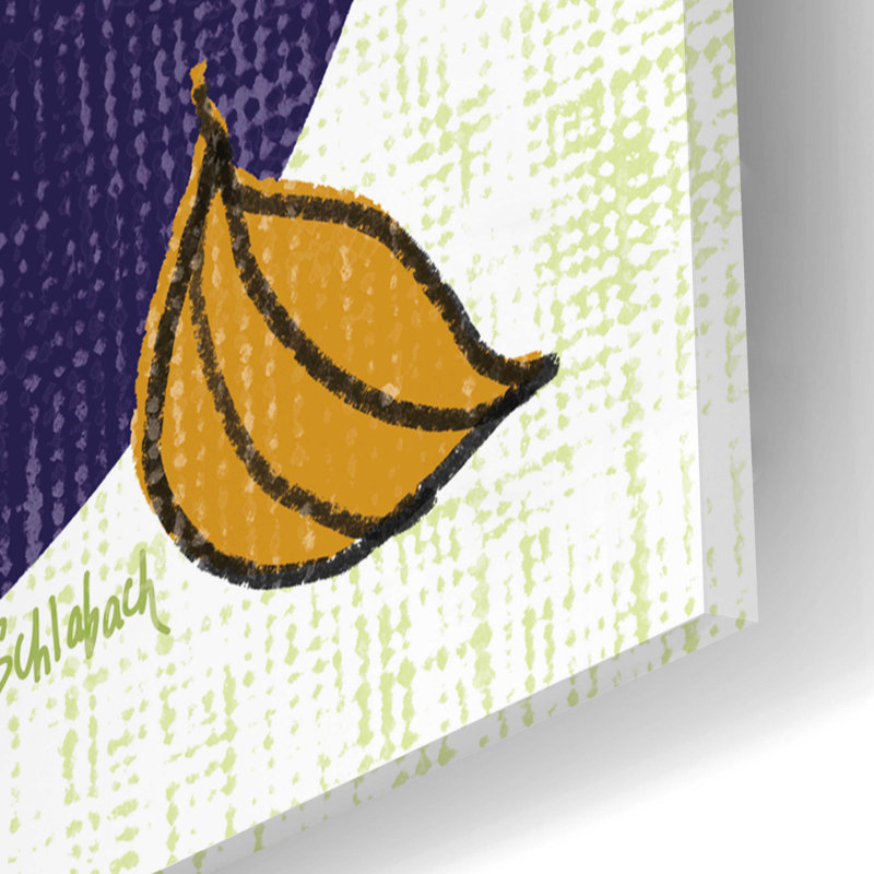 «Italiano Aubergine» par Sue Schlabach, H 12 po x l 12 po x P 0,13 po