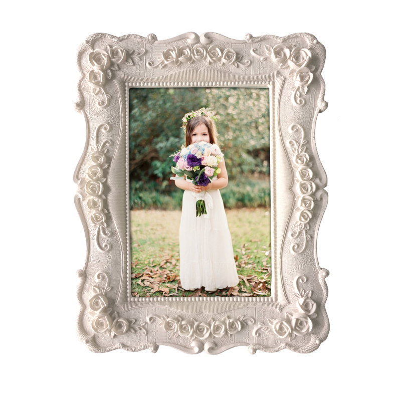 Cadre photo Res Inches 4 po x 6 po, Blanc