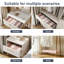 Sock Organiser Organisateur de tiroir - Solution de rangement de placard pliable pour chaussettes, sous-vêtements, cravates, ceintures et accessoires, ensemble de 2-482979612
