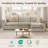 Elysion 122" W Modern 4-Piece Upholstered Modular Sectional Sofa With Ottoman-177551156