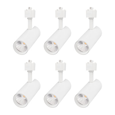 Dimmable 16.5W LED Track Lighting Head Compatible with Single Circuit H Type Rail Ceiling Spotlight for Accent Task Wall Art Exhibition