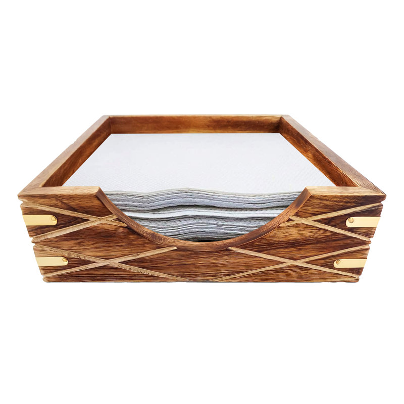 Porte-serviette de table en bois