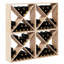 Solid Wood Open Shelving Wine Bottle Rack-1003872127