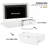 Elegant Arlette With Arched Design For Tvs Up To 80 Inch, Modern Dual Purpose Coffee Table With 4 Drawers, Multi-Functional Organizer Cabinet With Storage For Living Room, Bedroom-1052970923