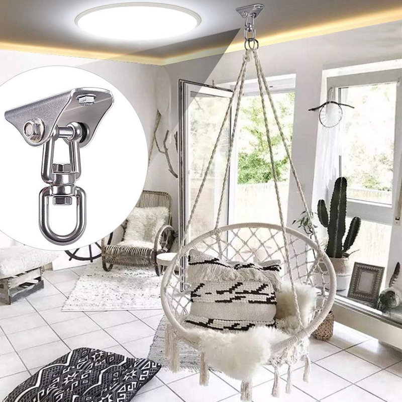 Crochet de balançoire pivotant en acier inoxydable