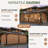 20 Ft. W x 12 Ft. D Metal Patio Gazebo